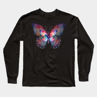 Enchanting Butterfly Watercolor Art Print Long Sleeve T-Shirt